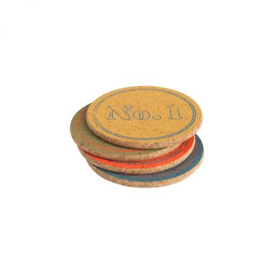 Colour By Numbers Set 4 Assorted Round Coasters image