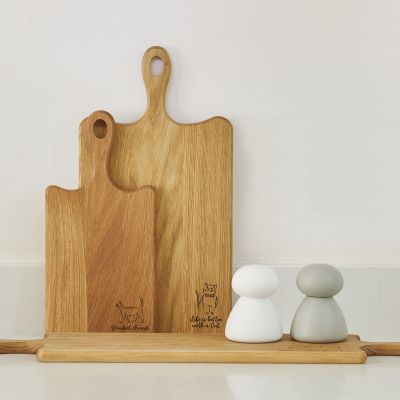Large Farmhouse Cat Board - Life Is Better With A Cat image