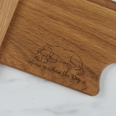 Long Farmhouse Dog Board - Home Is Where The Dog Is image