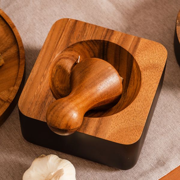 Eclipse Square Pestle & Mortar 