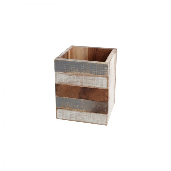Drift Utensil Box Grey White & Acacia