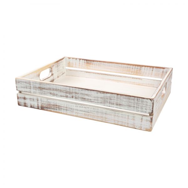 Drift Large Crate Rustic White
