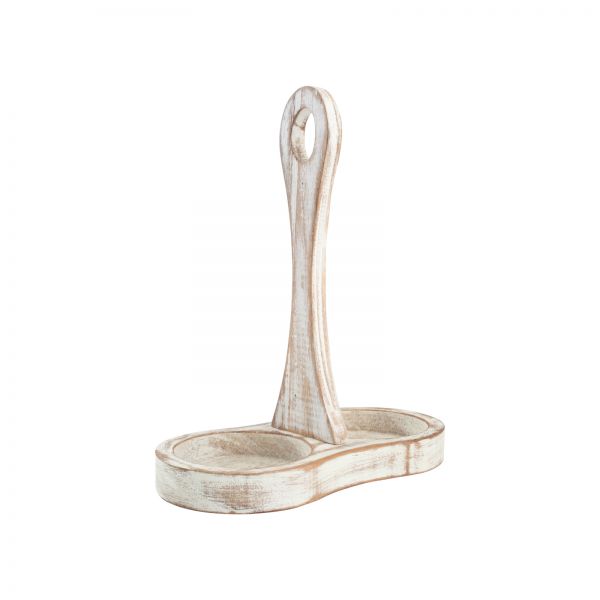 Drift Condiment Tray Rustic White