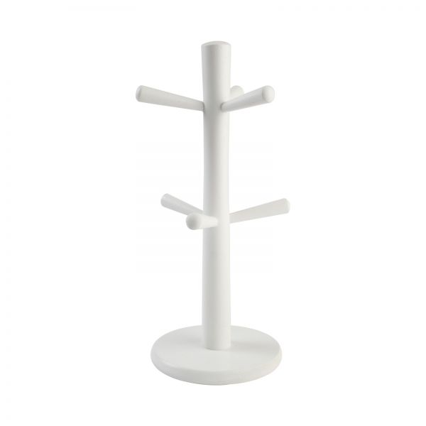 6 Peg Mug Tree White