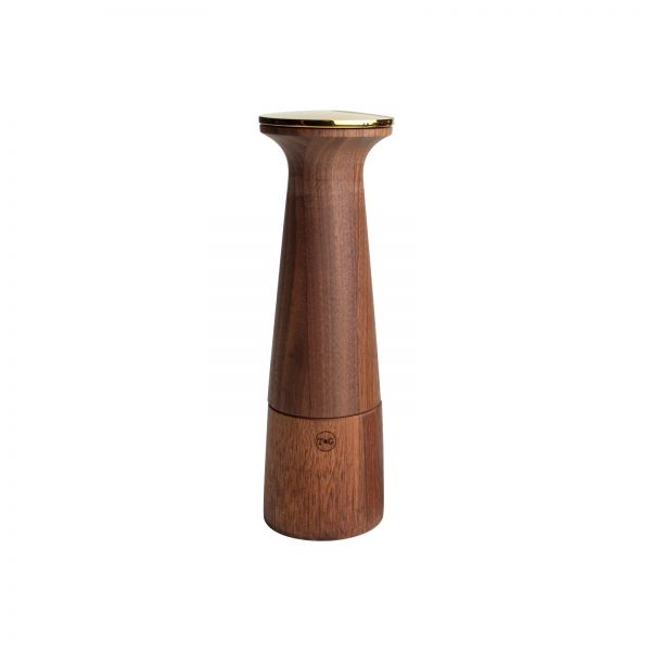 Oblique Deco Gold Pepper Mill