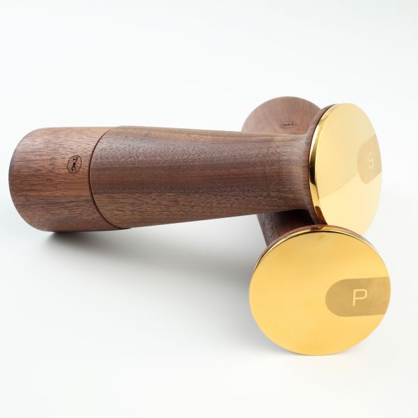 Oblique Deco Gold Pepper Mill