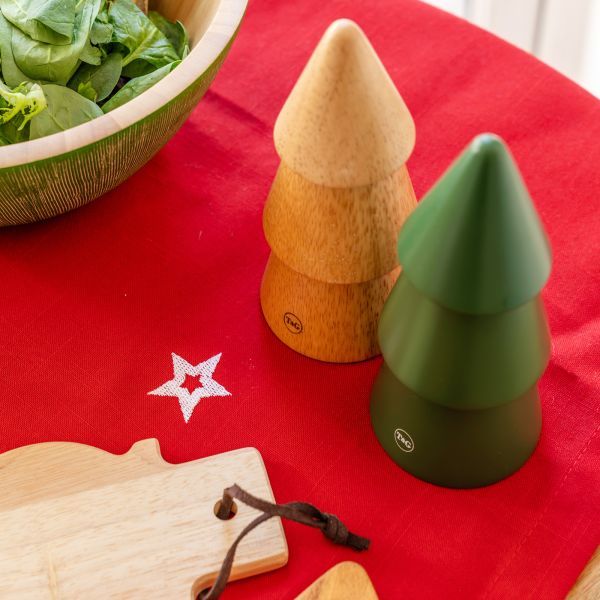 Christmas Tree Salt & Pepper Mill Green