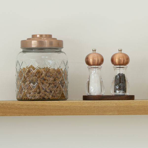 Fat Lattice Glass Jar