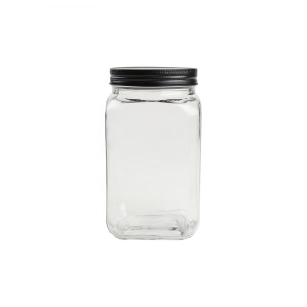 Medium Square Glass Jar