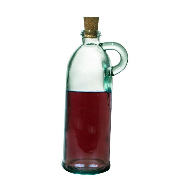 Bottle with Handle & Cork Stopper