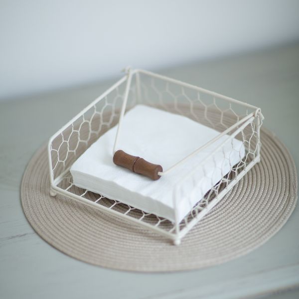 Provence Napkin Holder Cream