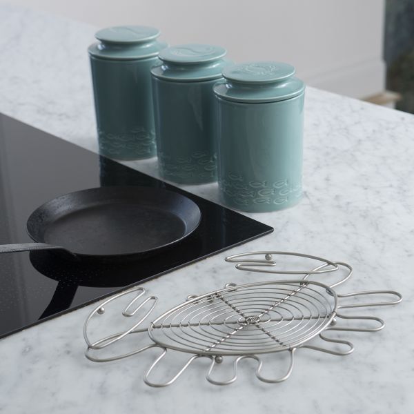Ocean Crab Trivet Satin Grey