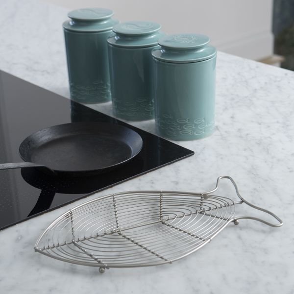 Ocean Fish Trivet Satin Grey