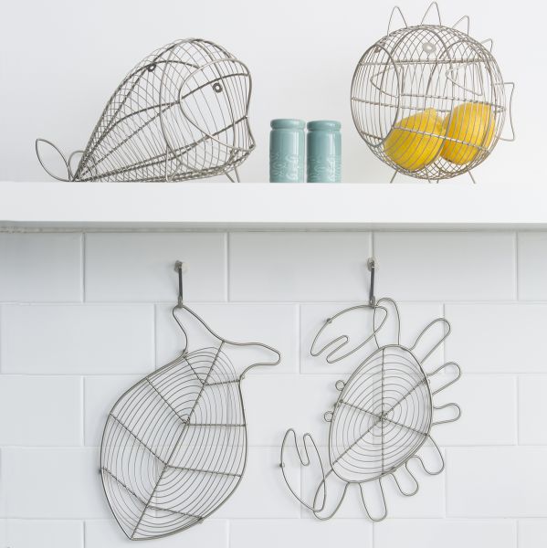 Ocean Fish Trivet Satin Grey