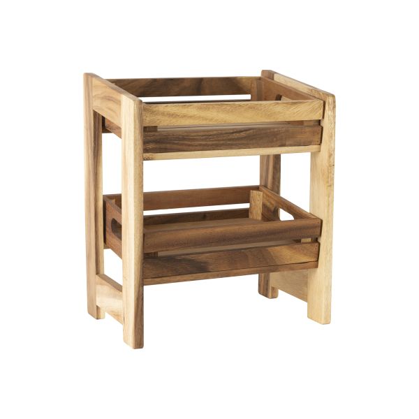 Medium Crate Rack With 2 Medium Crates Assembled