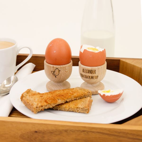 Personalised Egg Cup - You Crack Me Up