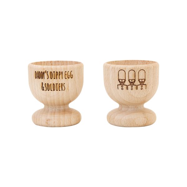 Personalised Egg Cup - Dippy Egg And Soldiers