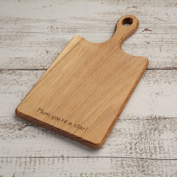 Personalised Rectangular Wooden Board With Handle