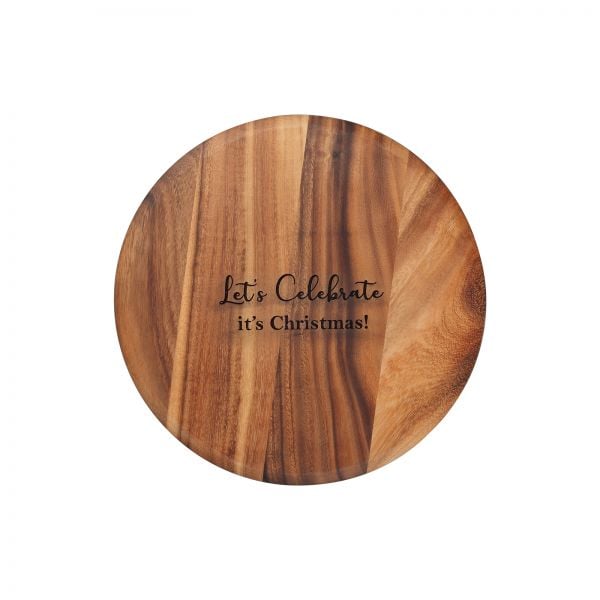 Personalised Round Wooden Board