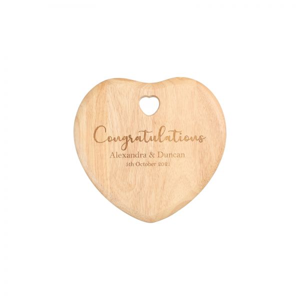 Personalised Wooden Heart Board