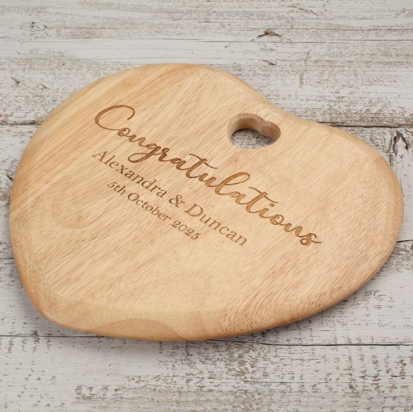 Personalised Wooden Heart Board