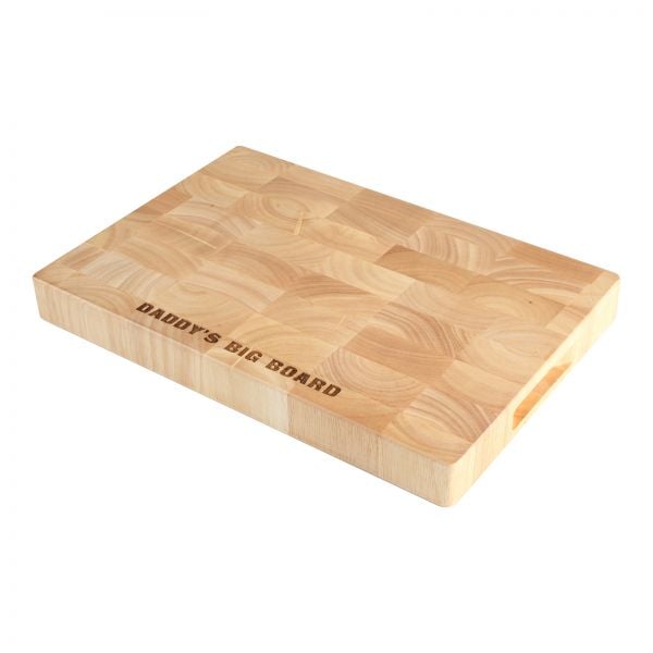 Personalised Rectangular Wooden End Grain Board