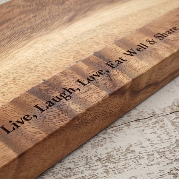 Personalised Long Wooden Board With Handle