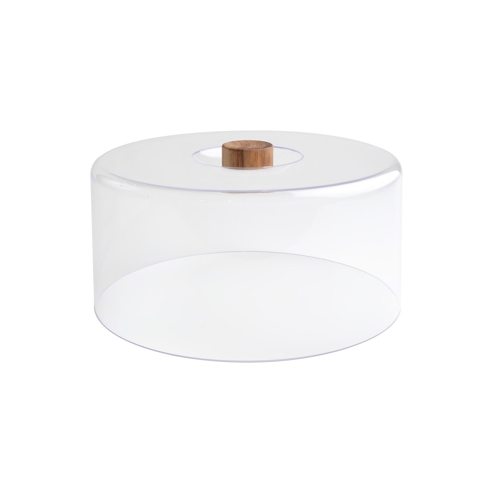 Tall Clear Polypropylene Dome With Acacia Knob (Fits Board 10955)