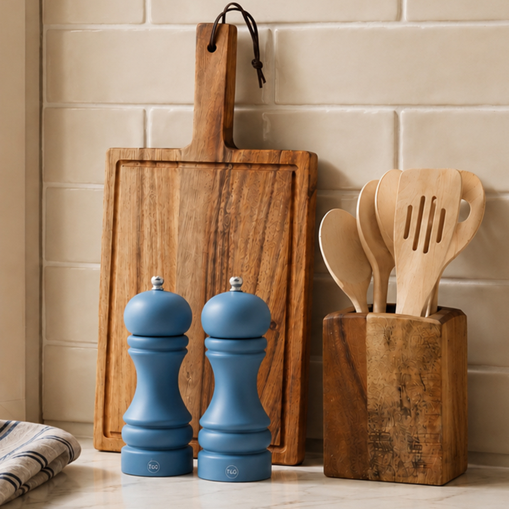 Denim Blue Salt & Pepper Mills Mobile
