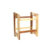 medium crate rack with 2 medium crates assembled range