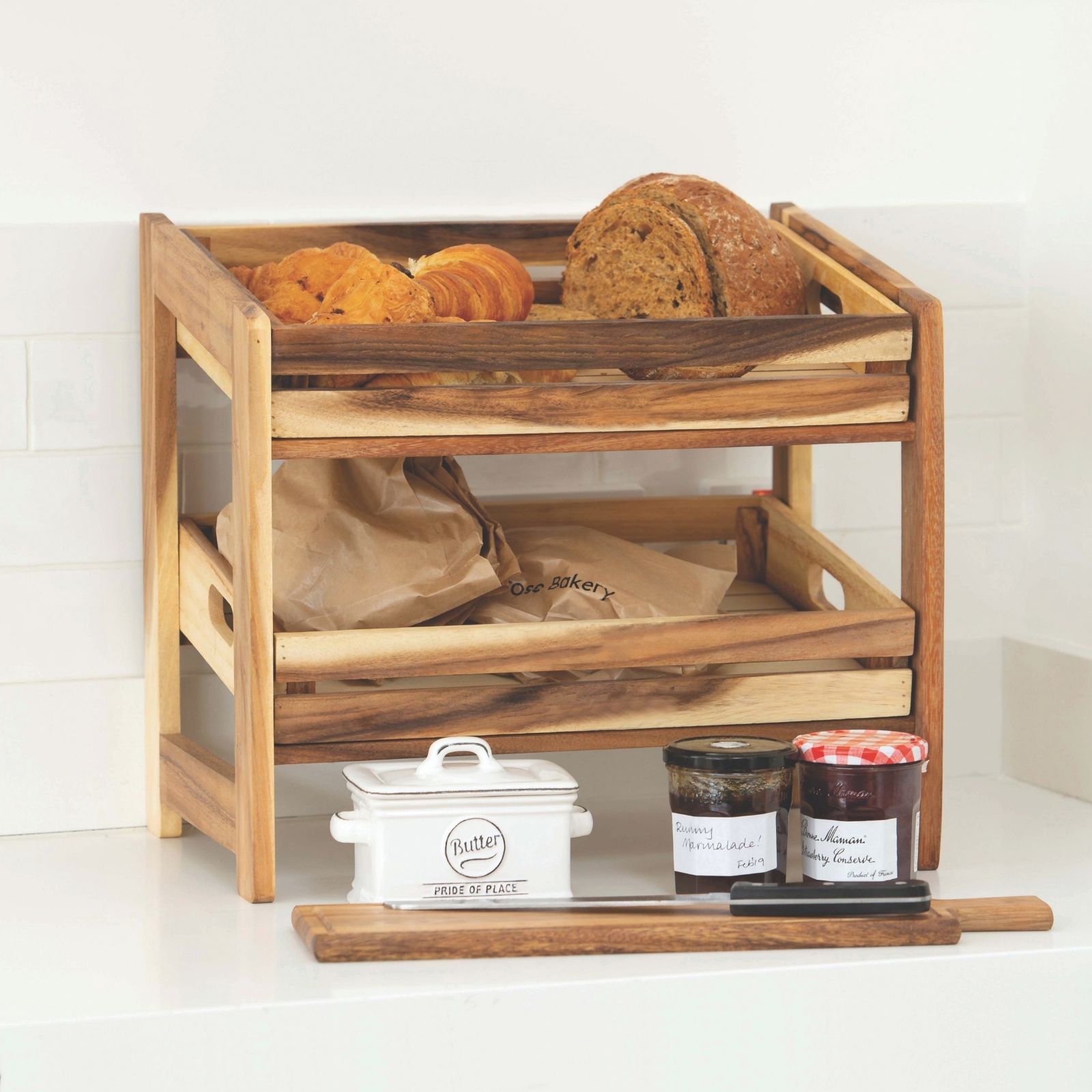 Medium Crate Rack With 2 Medium Crates Assembled