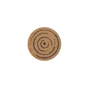 cork coaster grey spiral
