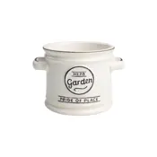 pride of place plant pot white