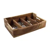 nordic extra large curlery tray natural