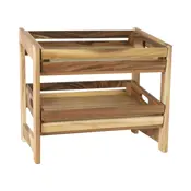large crate rack with 2 large crates assembled