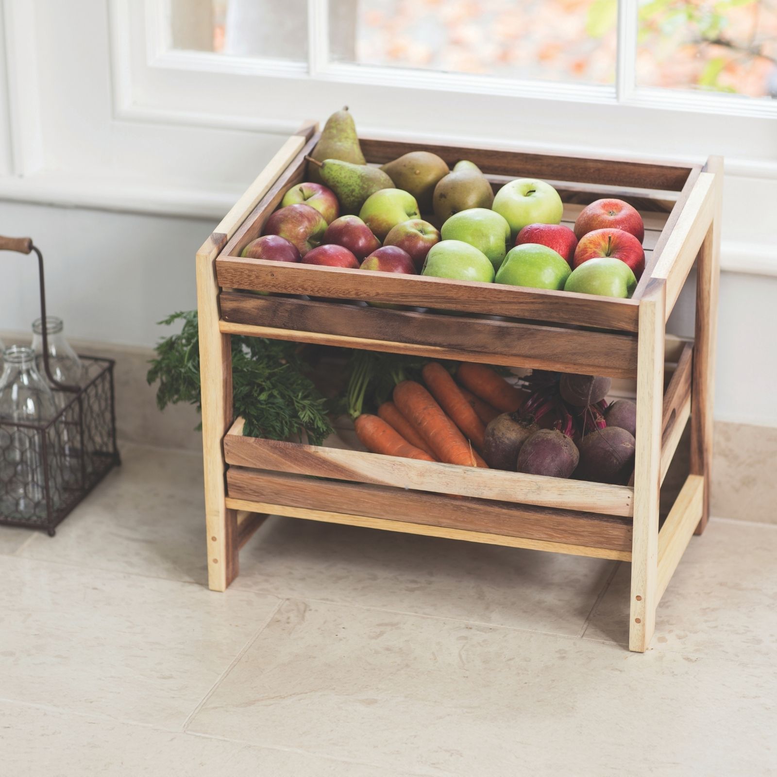 Large Crate Rack With 2 Large Crates Assembled
