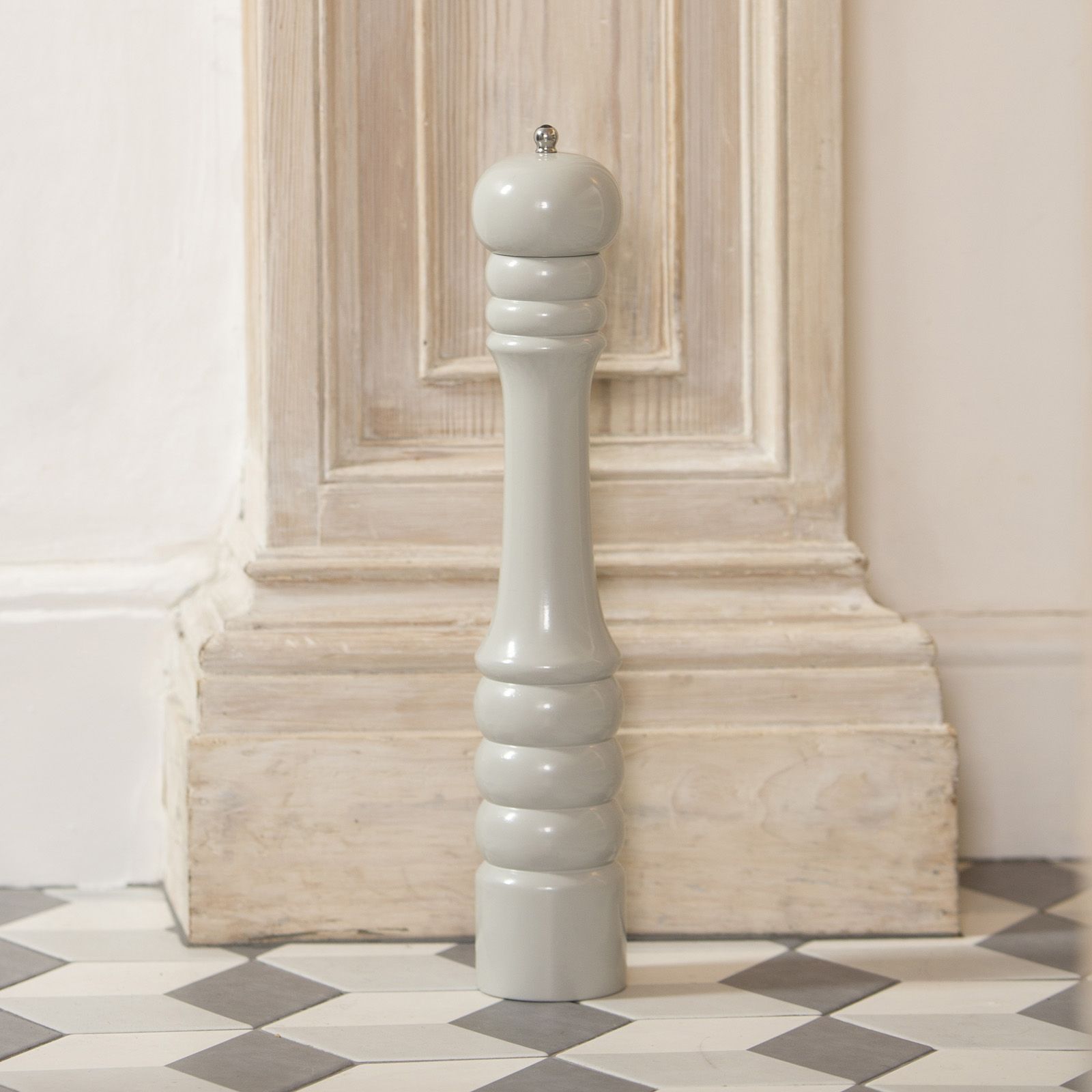 Tall Capstan Pepper Mill Grey