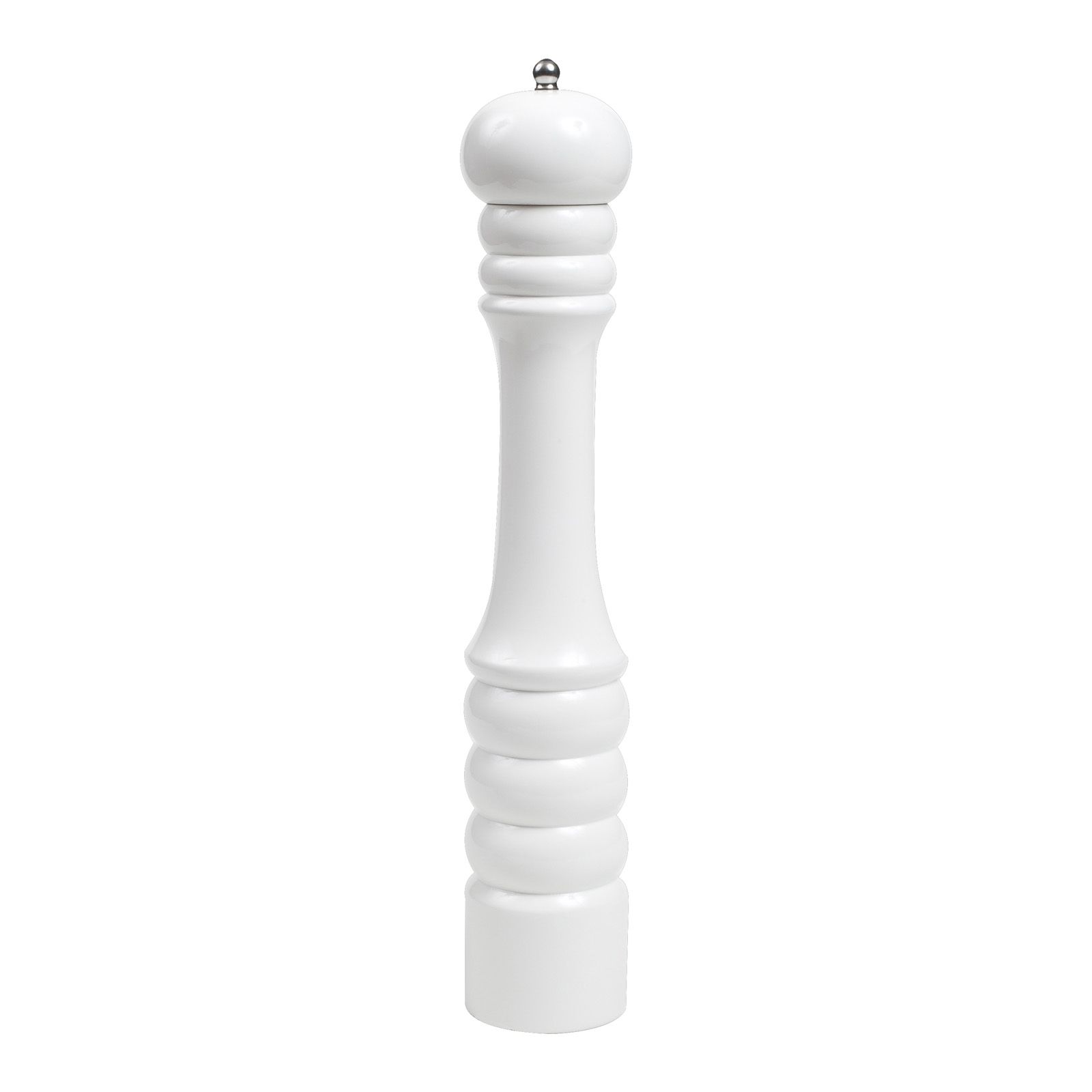 Tall Capstan Pepper Mill White