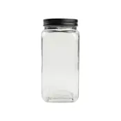 large square glass jar