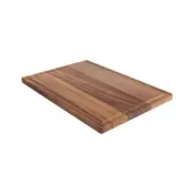rectangular serving board with groove