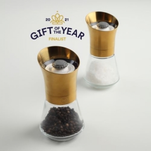 Salt Pepper Crushgrind Mills Gold Top