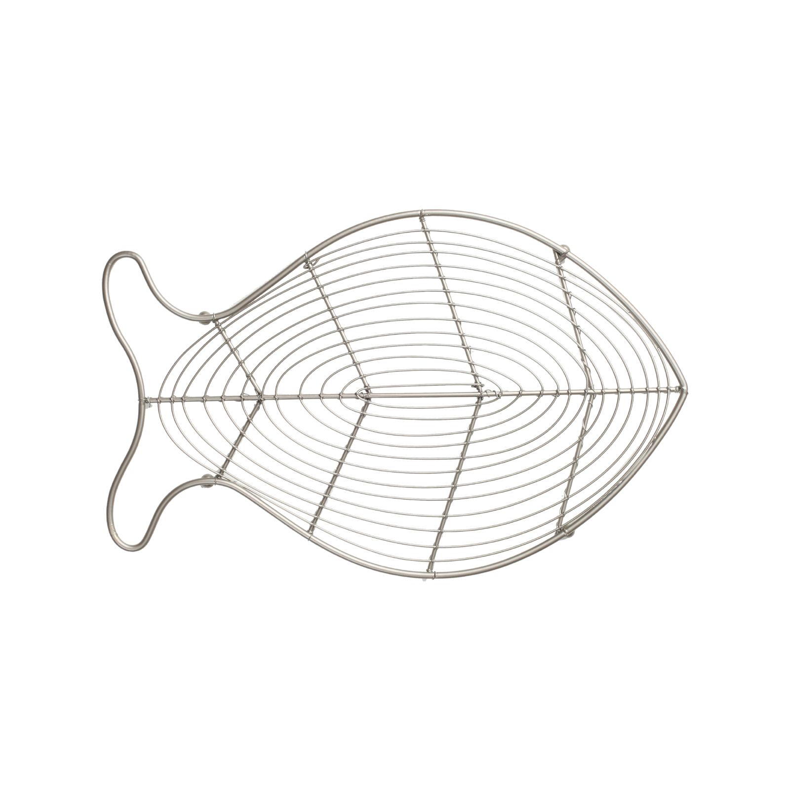 Ocean Fish Trivet Satin Grey Wireware