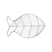 ocean fish trivet satin grey wireware
