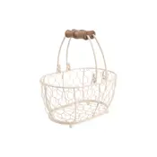 provence small oval basket cream