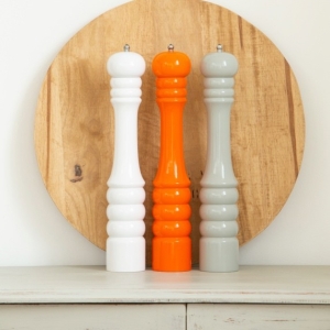 Tall Coloured Pepper Mills