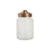 medium lattice glass jar