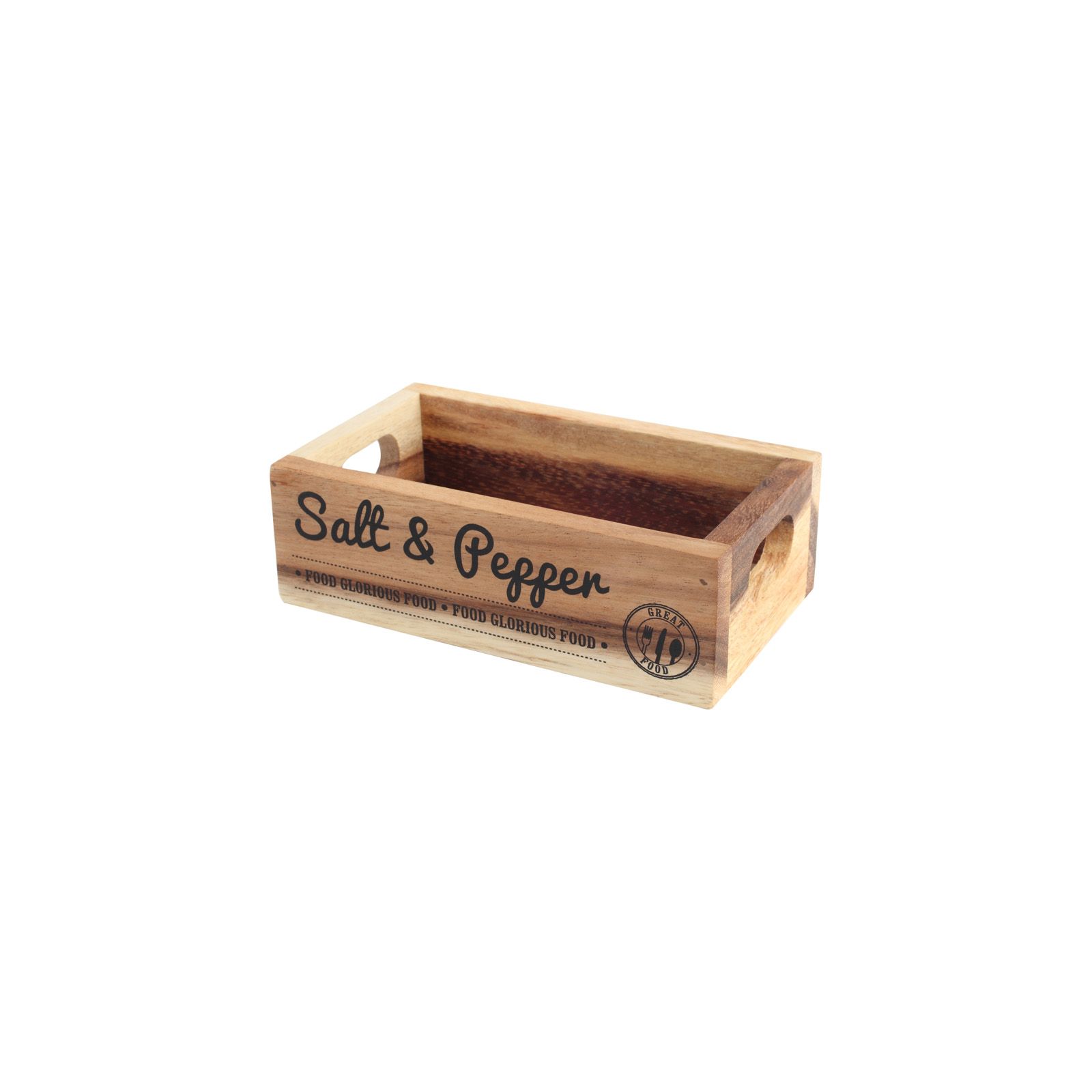 Food Glorious Food Salt & Pepper Crate Rustic