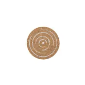 cork coaster sprial white