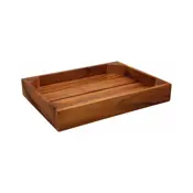 rectangular serving display crate