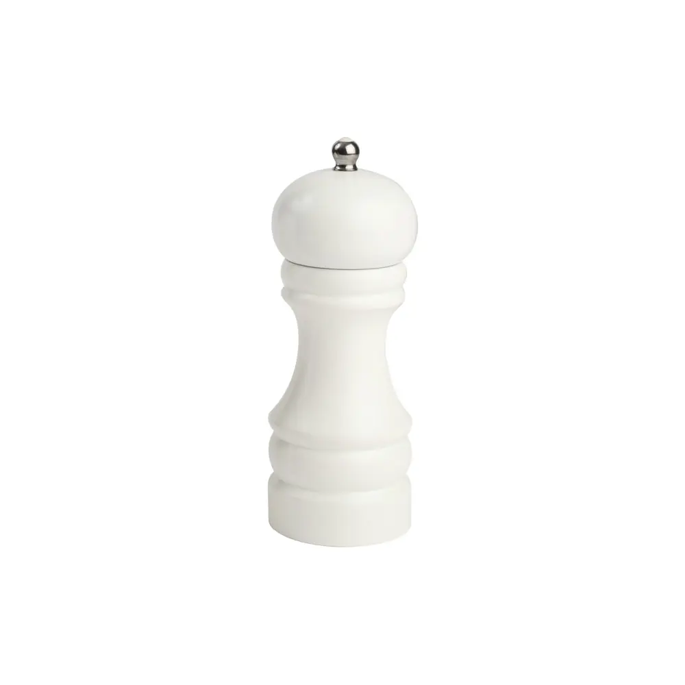Wooden Capstan Salt Mill White | T&G Woodware